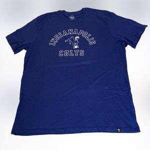 NWT Indianapolis Colts NFL '47 Brand Blue Short Sleeve T-Shirt Men’s Size XXL